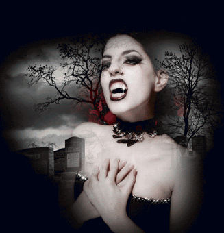 Gif animé gothique vampire